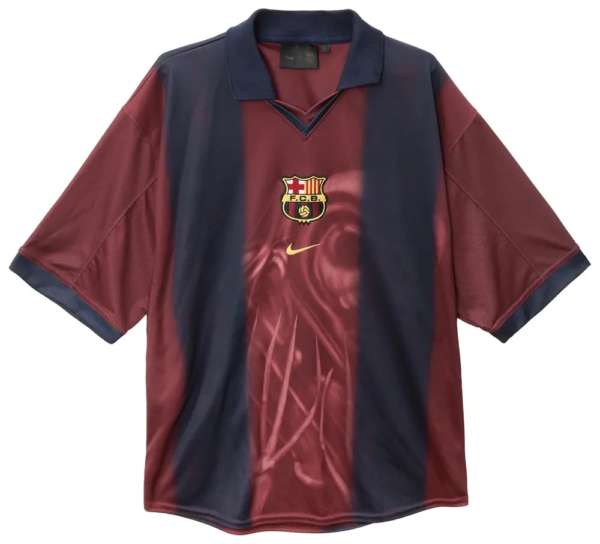 Nike FC Barcelona x Cactus Jack Retro 2000/01 Home Skeleton Jersey Red/Blue