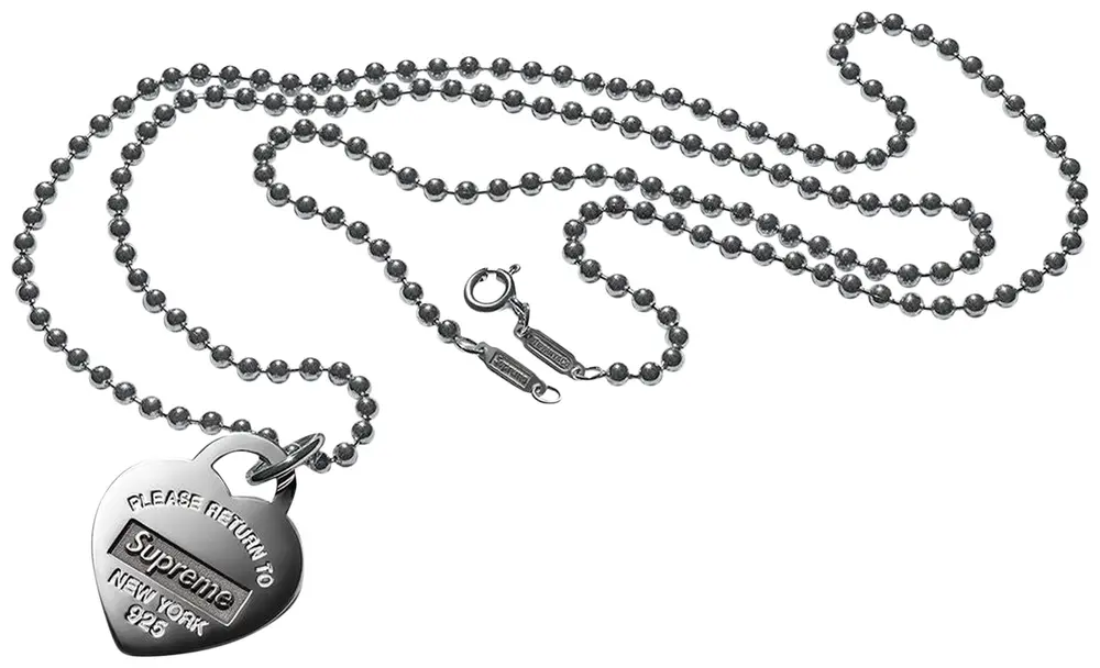 Supreme Tiffany & Co. Return to Tiffany Heart Tag Pendant Silver