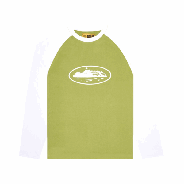 Corteiz Raglan Long-Sleeve Tee Sage Green