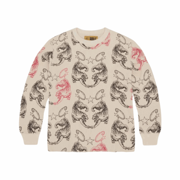 Corteiz Tiger Waffle Longsleeve – Beige