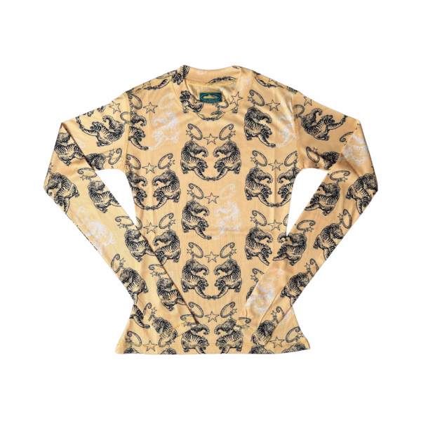 Corteiz Women’s Tiger Mesh Longsleeve Yellow