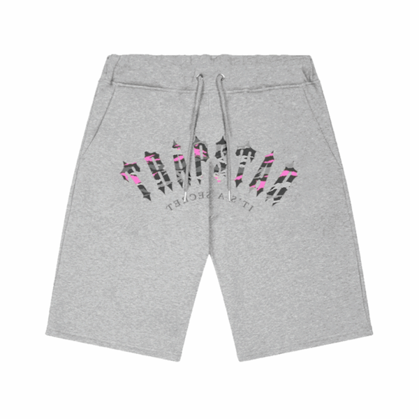 Trapstar Irongate Arch Camo Shorts – Grey/Pink
