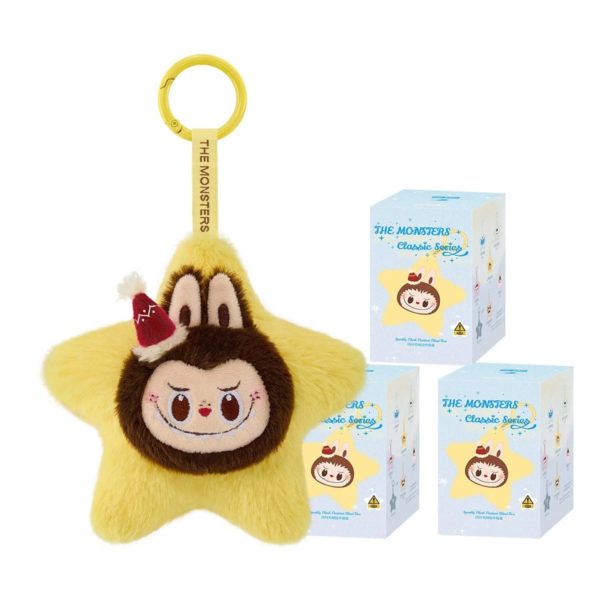 Labubu The Monsters Classic Series-Sparkly Plush Pendant