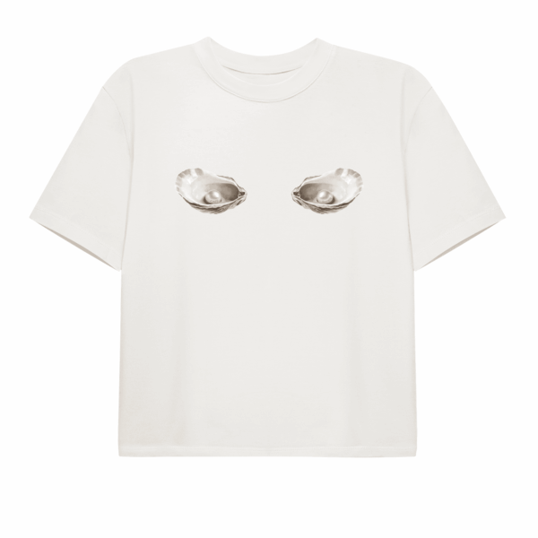 Cafe Societe Cropped T-shirt Oyster