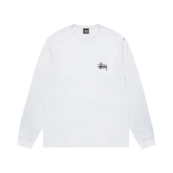 Stussy Basic Long Sleeve Tee White