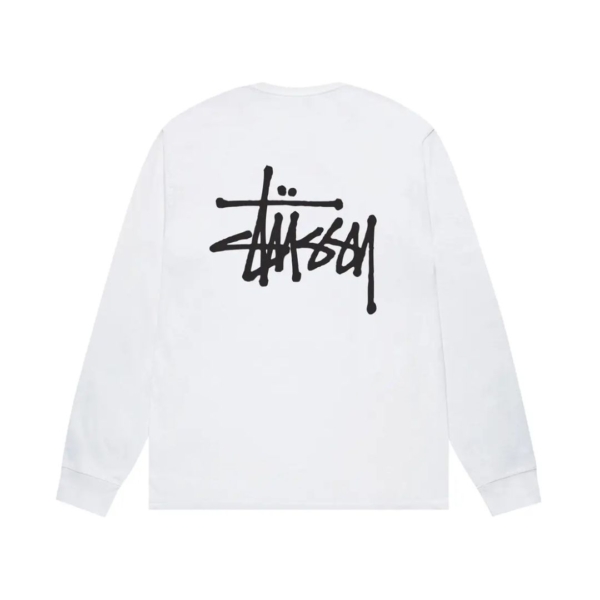 Stussy Basic Long Sleeve Tee White