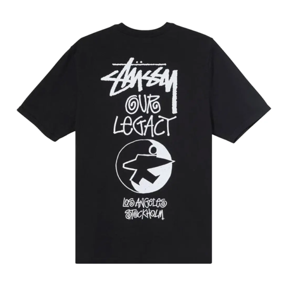 Stussy x Our Legacy Surfman Pigment Dyed Tee Black