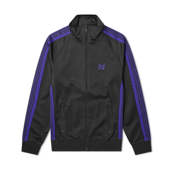 Needles Track Jacket Black Purple