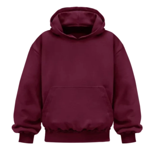 MSC DESIGN Burgundy Hoodie 1