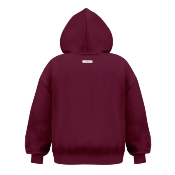 MSC DESIGN Burgundy Hoodie 2