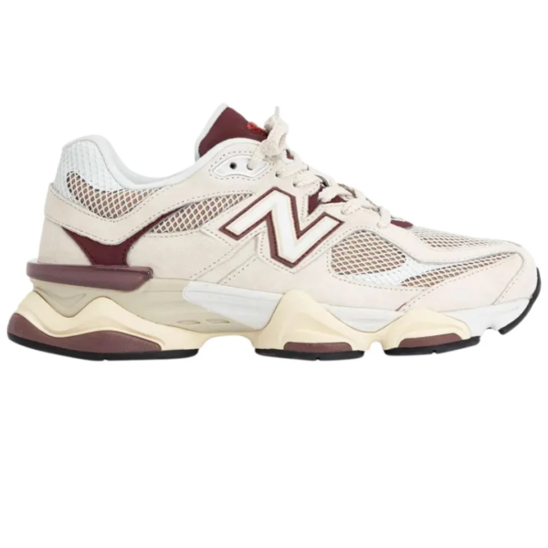 New Balance 9060 Linen Burgundy