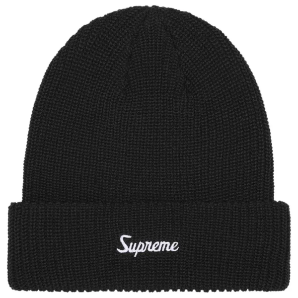 Supreme Loose Gauge Beanie Black