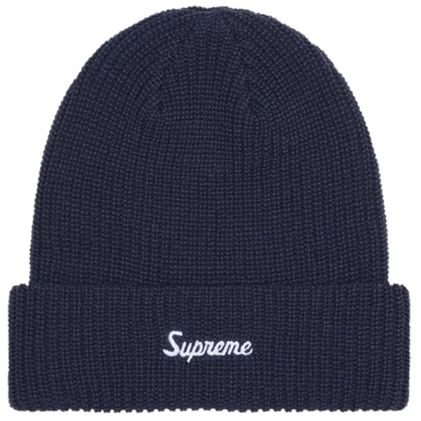 Supreme Loose Gauge Beanie Navy