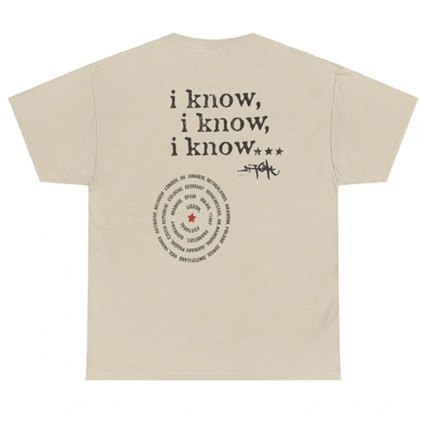 Travis Scott I know Tee Beige 1