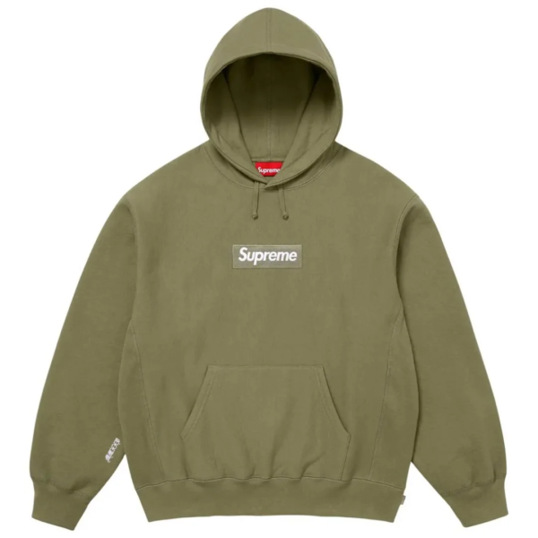Supreme Box Logo Hooded Sweatshirt Olive (FW25)
