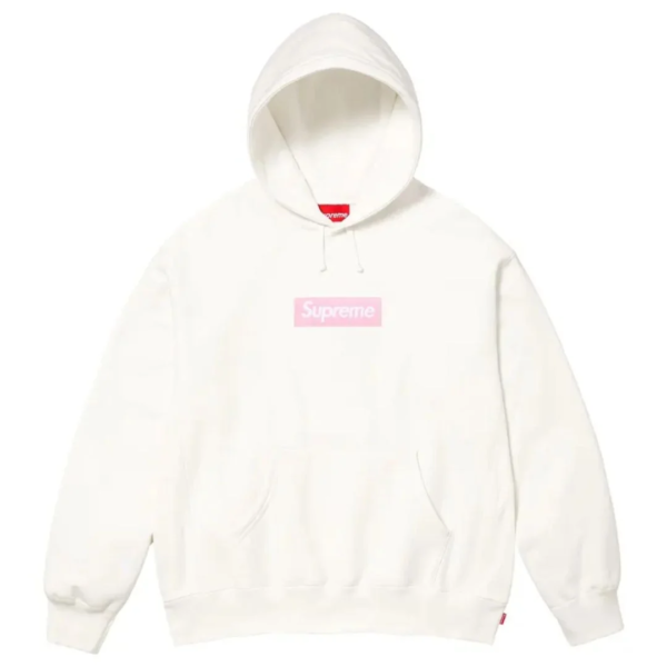 Supreme Box Logo Hooded Sweatshirt White (FW25)