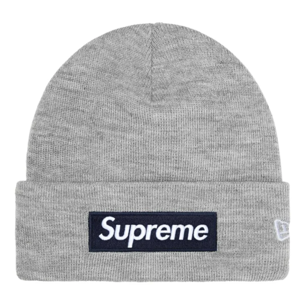 Supreme New Era Box Logo Beanie Grey (FW25)