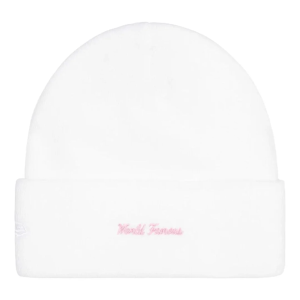 Supreme New Era Box Logo Beanie White (FW25) 1