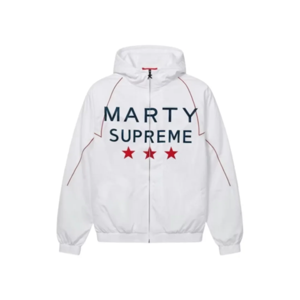 NAHMIAS x Marty Supreme A24 Classic Warm Up England Jacket White 1