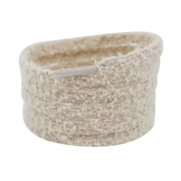 Sznurowki pluszowe bezowe