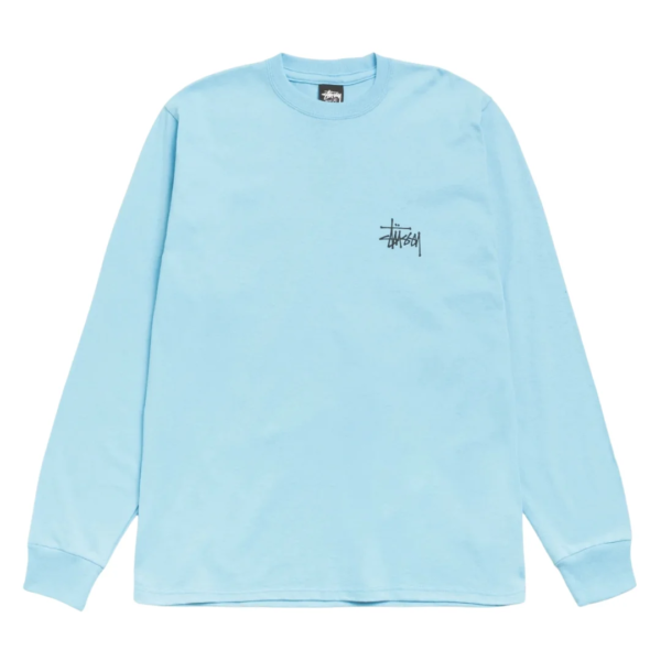 Basic Stussy LS Tee Sky Blue 2