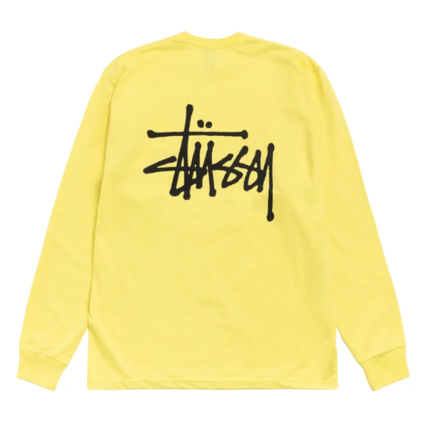Basic Stussy LS Tee Sky Lemon 1