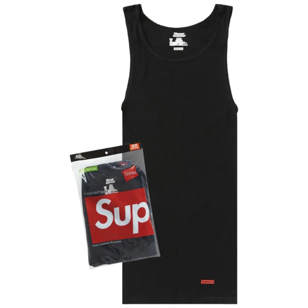 Supreme x Hanes Tagless Tank Top Black