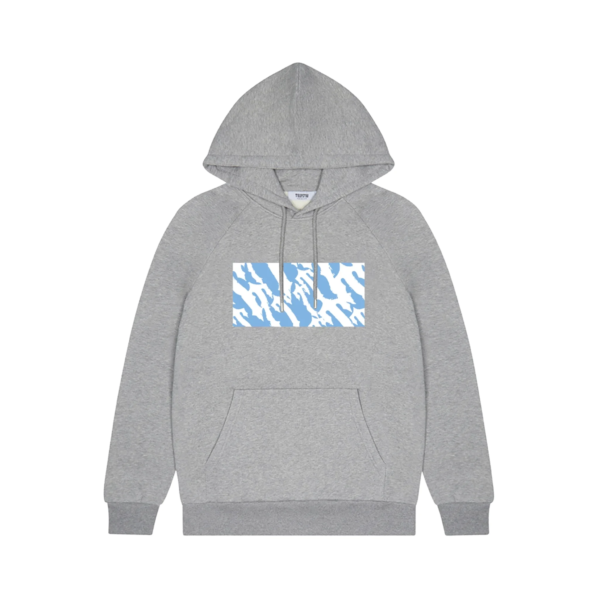 Wavy T Box Hoodie - Grey_Blue