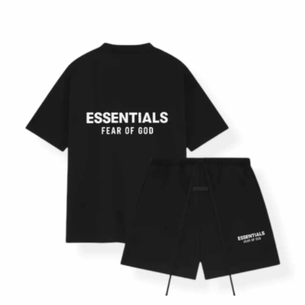 Fear Of God Essentials Jersey Set Black