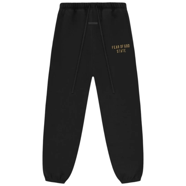 Fear of God Essentials Black Gold Fleece Sweatpant 1