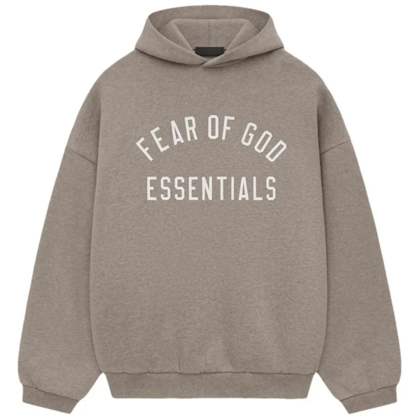 Fear of God Essentials Heather Grey State Fleece Hoodie 1