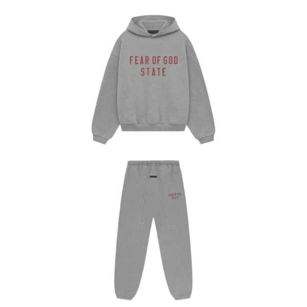 Fear of God Essentials Long Set Dark Heather Fleece