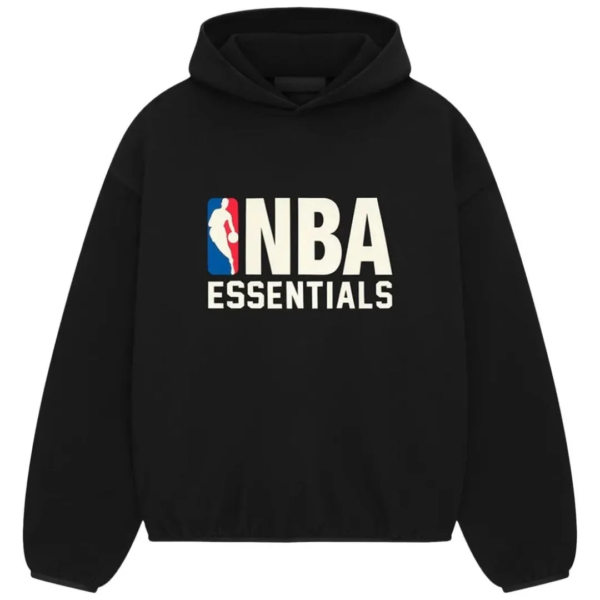 Fear of God Essentials NBA Black Color FW24 Hoodie 1