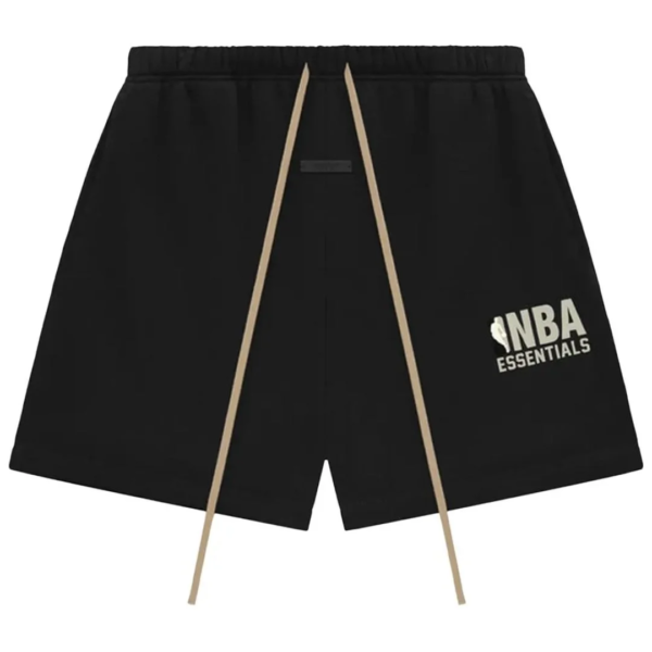 Fear of God Essentials NBA Black Grey Sweatshort 1