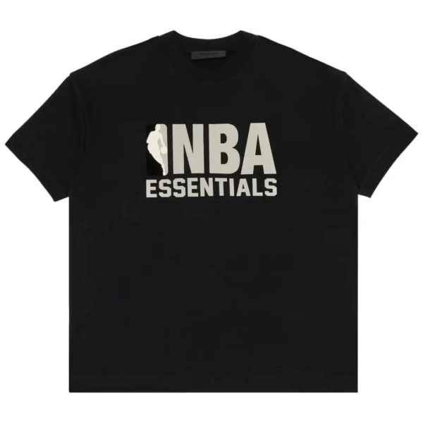 Fear of God Essentials NBA Black Grey Tee 1