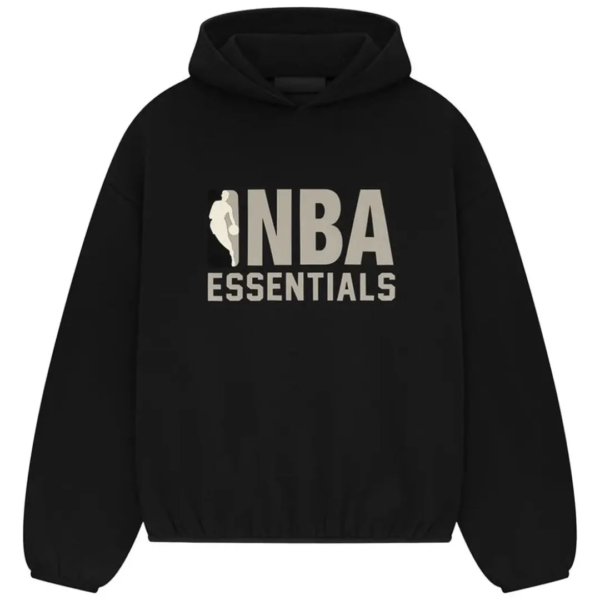 Fear of God Essentials NBA Black SS25 Hoodie 1