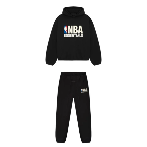 Fear of God Essentials NBA Long Set Black
