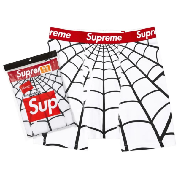 Supreme Hanes Spider-Man Boxer Brief White